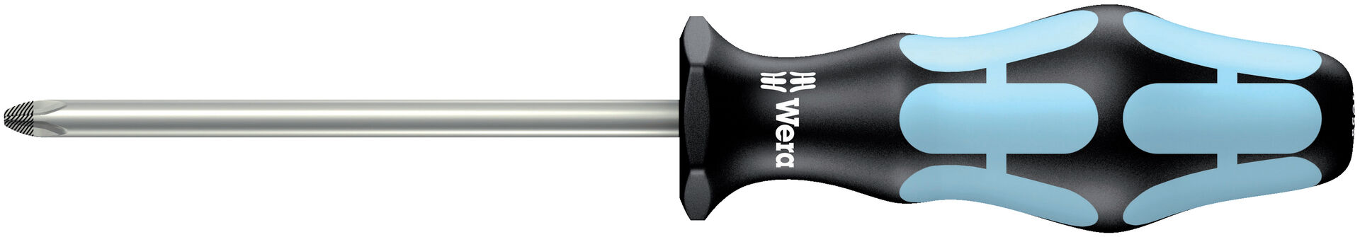 WERA Kreuzschlitz-Schraubendreher Phillips Kraftform PH 1x 80mm rostfr.