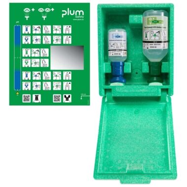 PLUM Augenspülstation Wandbox inkl. 2 Flaschen 500/200ml