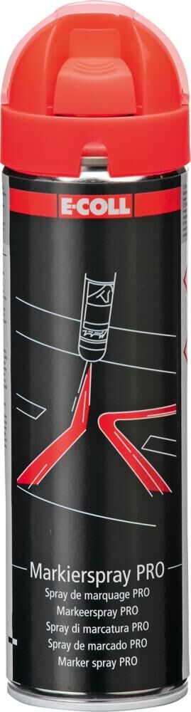 E-COLL PRO Markierspray floureszierend rot 500ml Spraydose
