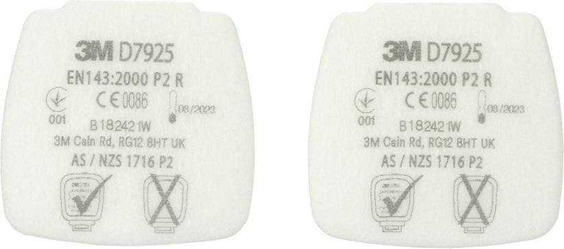 3M Partikeleinlegefilter D7925 P2 R