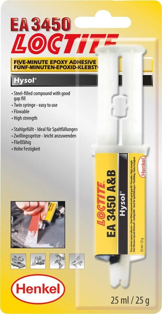 LOCTITE Epoxy-Flüssigmetall Zwillingsspritze Nr. 3450 25ml Spritze