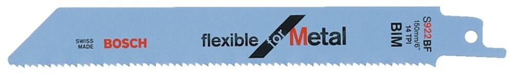 BOSCH Säbelsägeblatt 100St. Flexible for Metal S 922 BF