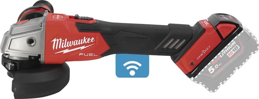 MILWAUKEE Akku-Winkelschleifer M18ONEFSAG125XB-0X ohne Akku-& Ladegerät in HD Box