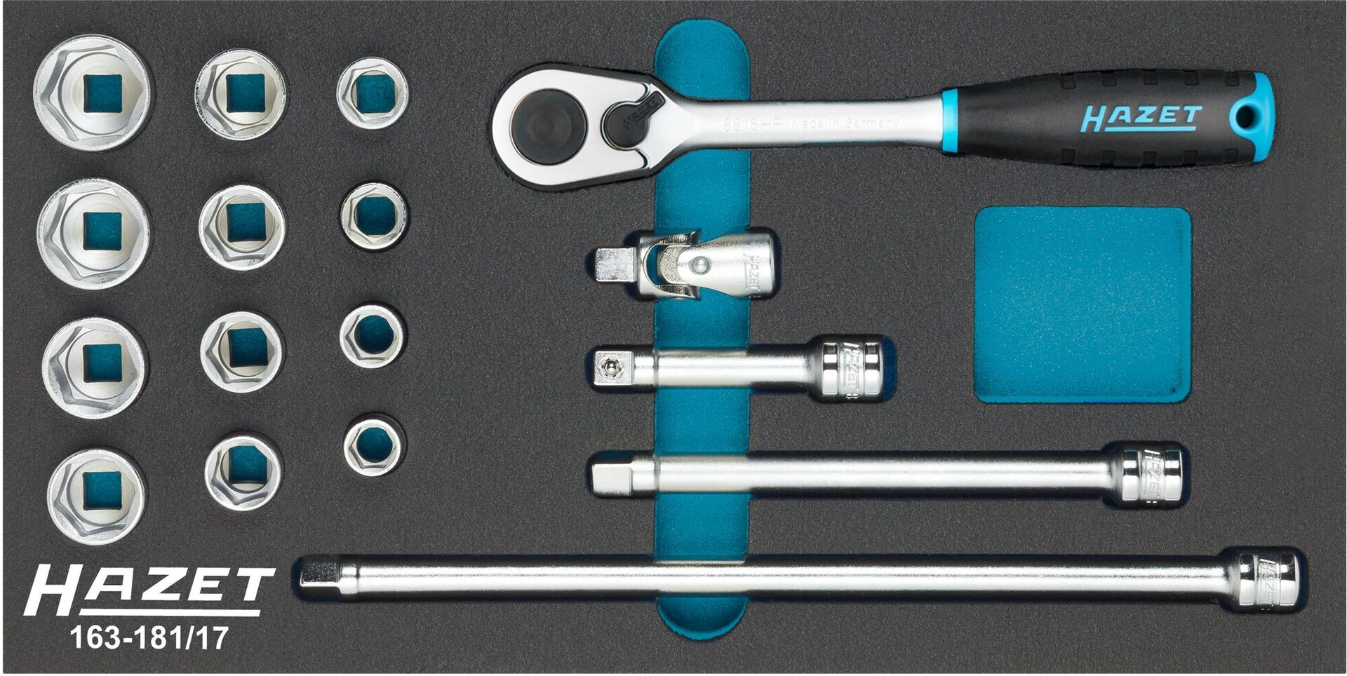 HAZET Werkzeugmodul 163-181/17 Steckschlüssel 3/8"