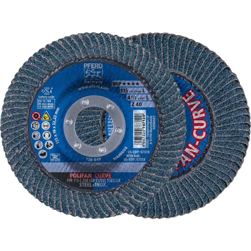 PFERD Schleifscheibe CurveL PFR 115 Z 40 SGP Curve L