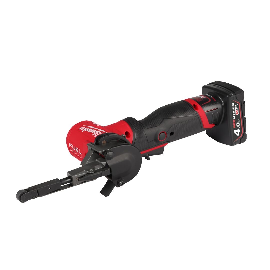 MILWAUKEE Akku-Bandfeile M12 FBF10-402B 2x12V 4Ah Ladegerät Tasche