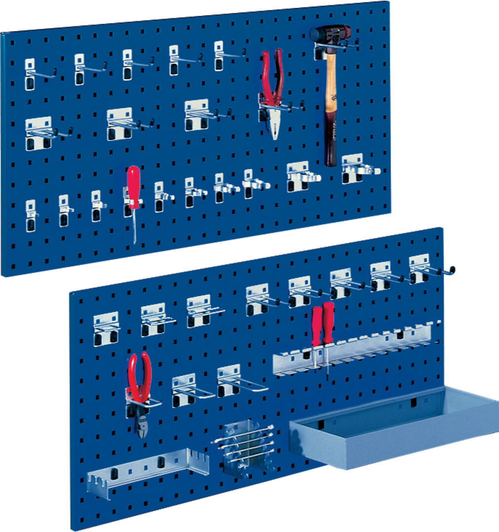 BOTT Lochplatte 495x457mm enzianblau RAL 5010