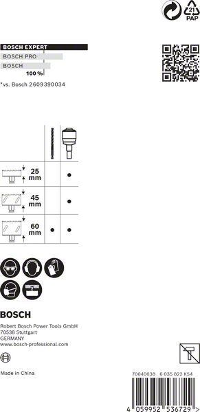 BOSCH PowerChange Plus Adapter Hex 11mm Bohrer 8,5x105mm