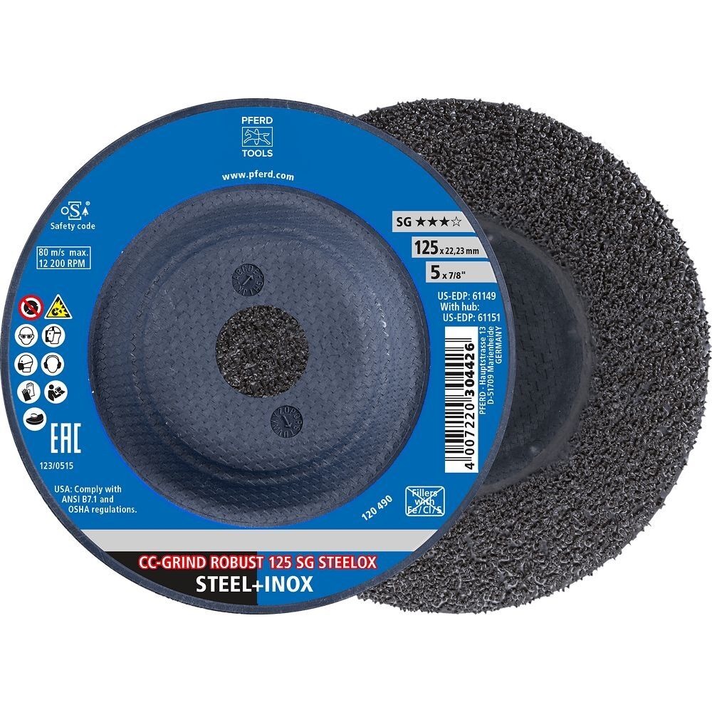 PFERD Schleifscheibe SG CC-GRIND-ROBUST STEELOX 125mm