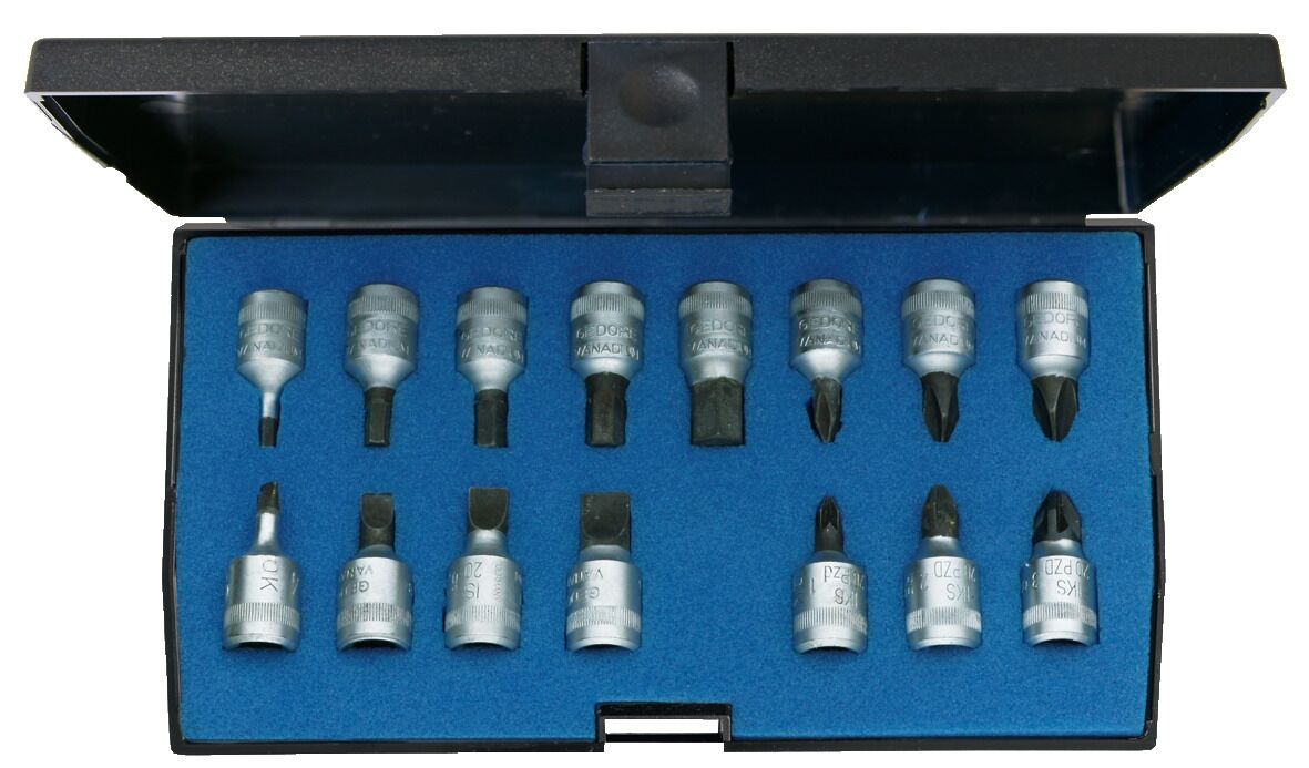 GEDORE Schraubendreher-Set 1/4" 15-tlg IN-IS-PH-PZ INS 20 Pm 1815601