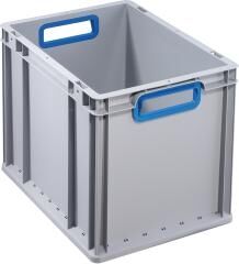 ALLIT EuroBox 432 400x300x320mm Griffe offen grau/blau