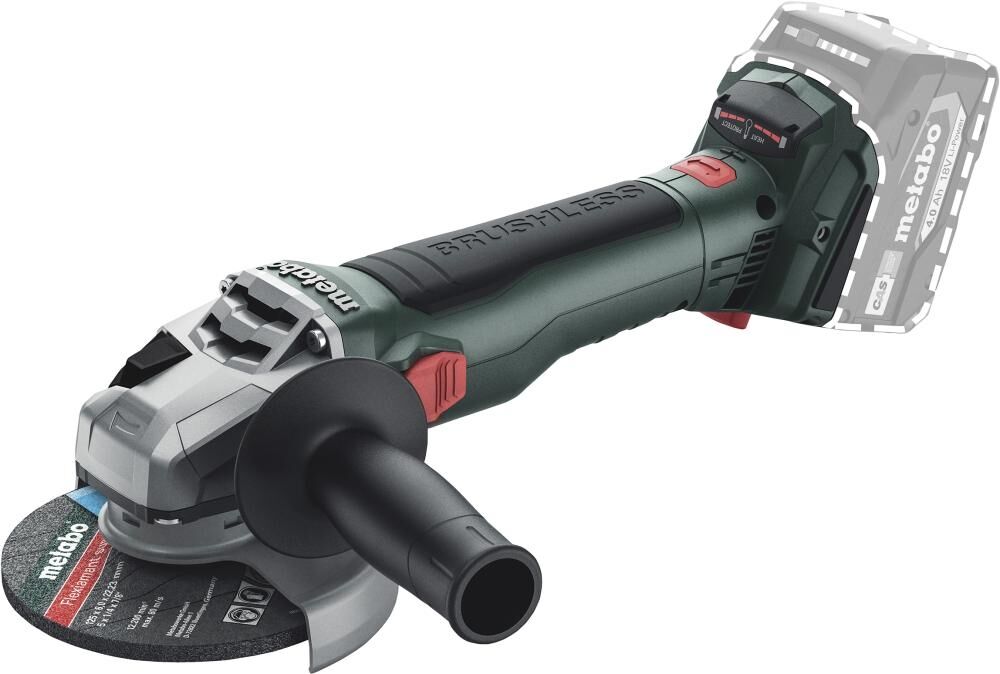 METABO Akku-Winkelschleifer W 18 LT BL 11-125 ohne Akku-& Ladegerät in metaBOX 165 L