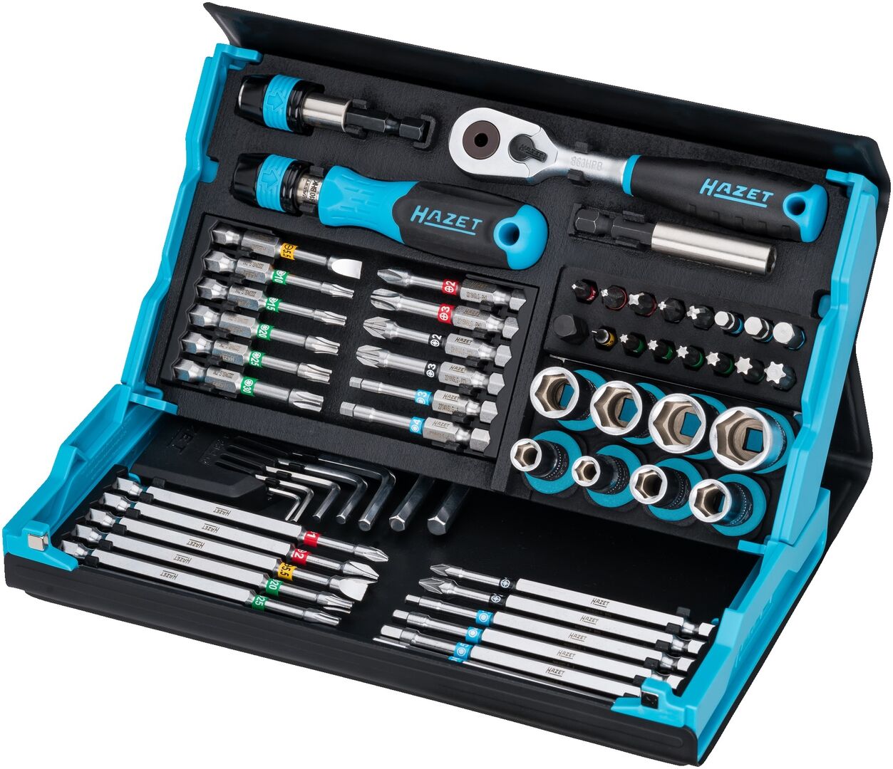 HAZET Smartcase 1/4" Steckschlüssel- & Bit-Set 59-tlg.