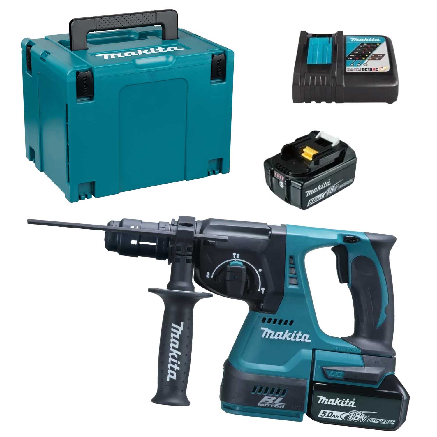 MAKITA Akku-Kombihammer 5Ah DHR243RTJ