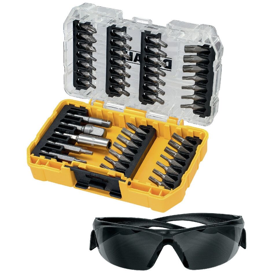 DEWALT Bit Set 47-teilig inkl Brille DT70704-QZ