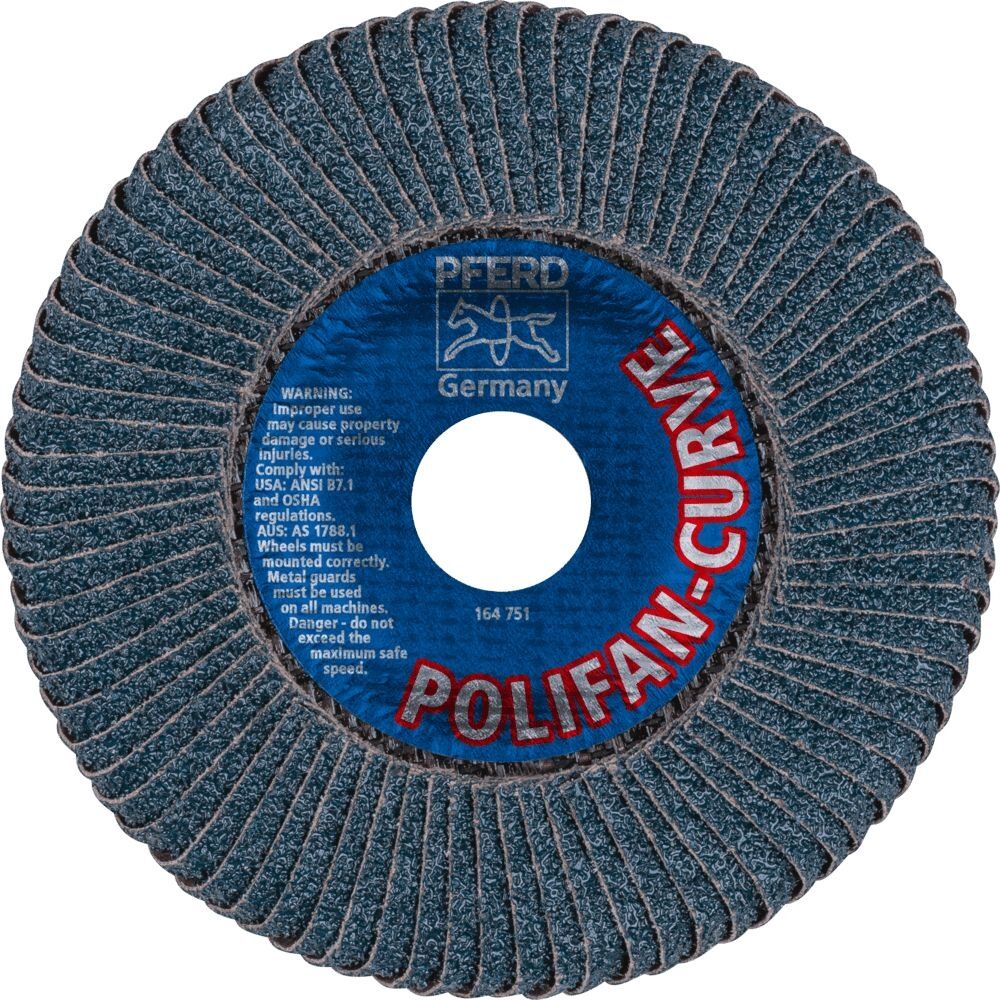 PFERD Fächerschleifscheibe Polifan PFR 125 Z 40 SGP-Curve