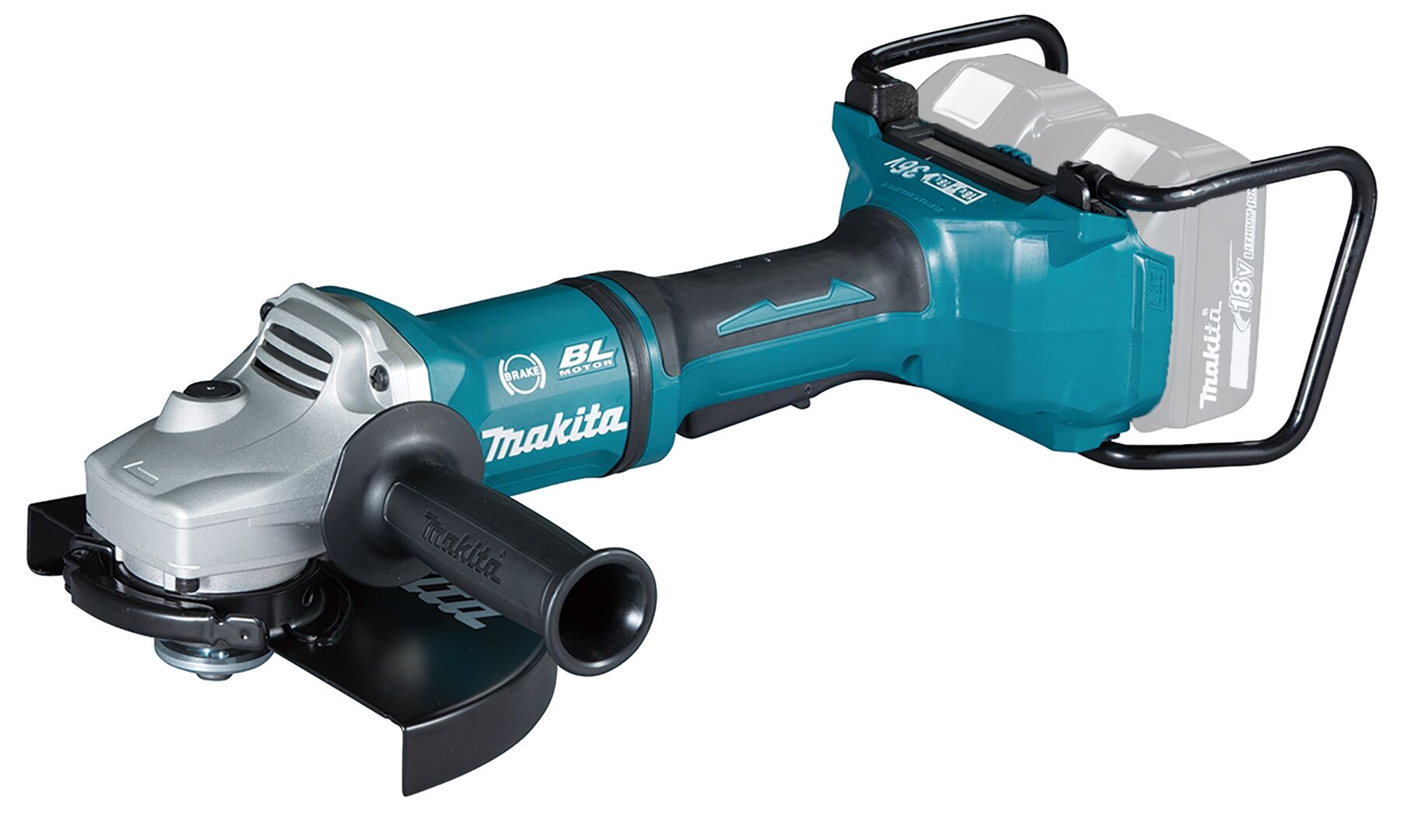 MAKITA Akku-Winkelschleifer DGA900ZKX2 230mm 2x18V solo Transportkoffer