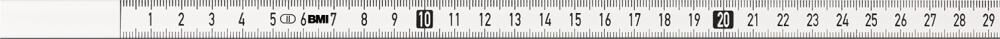 BMI Bandmaß 5mx13mm selbstklebend weiß LNR-SK
