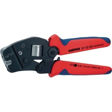 KNIPEX Crimpzange selbsteinstellend 190mm für Aderendhülsen brüniert 97 53 08