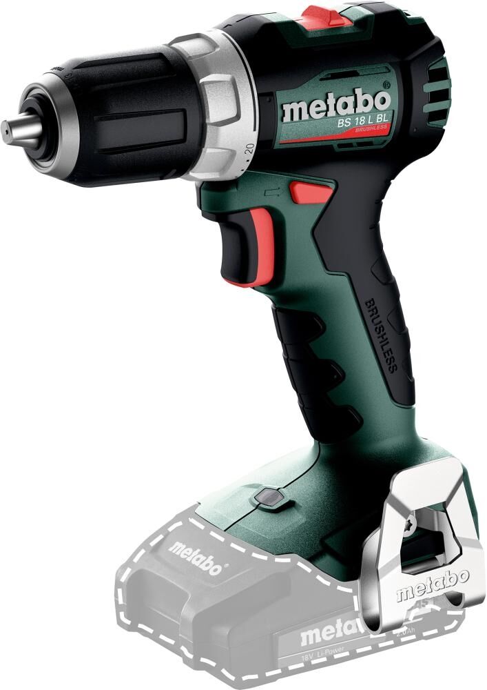 METABO Akku-Bohrschrauber BS 18L BL ohne Akku & Ladegerät metaBOX 145
