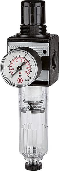 RIEGLER Filterregler MULTIFIX 12000L/min mit Manometer 0,5-10 bar G1"