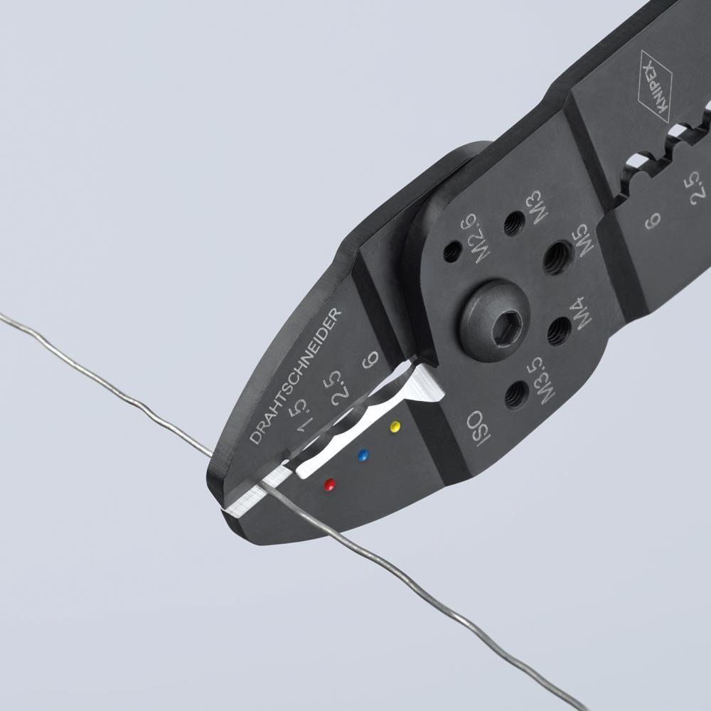 KNIPEX Crimpzange 240mm Mehrkomponenten-Hülle schwarz lackiert 97 32 240