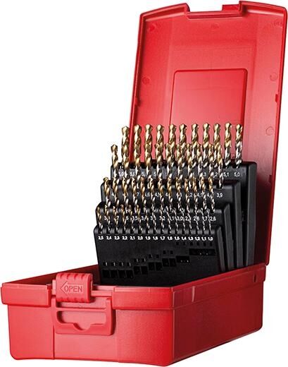 DORMER Spiralbohrer Set 1,0-5,9mm HSS TiN