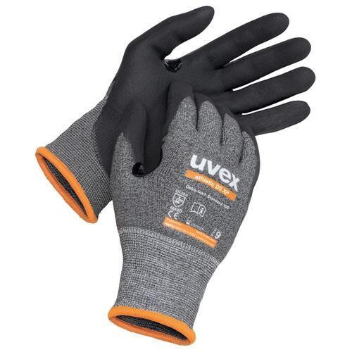 UVEX Schnittschutzhandschuhe athletic D5XP Gr. 12 Nitrilschaum grau/schwarz 6003.0