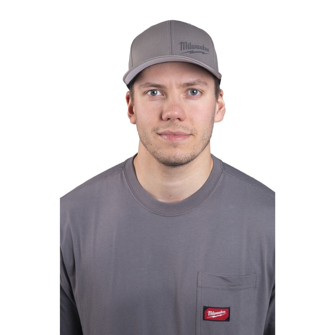 MILWAUKEE Basecap BCSGR-L/XL grau mit UV-Schutz