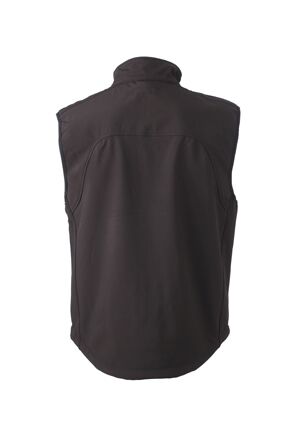 JAMES & NICHOLSON JN Mens Softshell Vest JN136 95%PES/5%EL black Größe M
