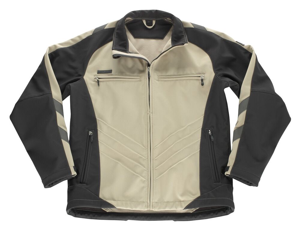 MASCOT Unique Softshell-Jacke Dresden Gr. 3XL hellkhaki/schwarz 12002-149