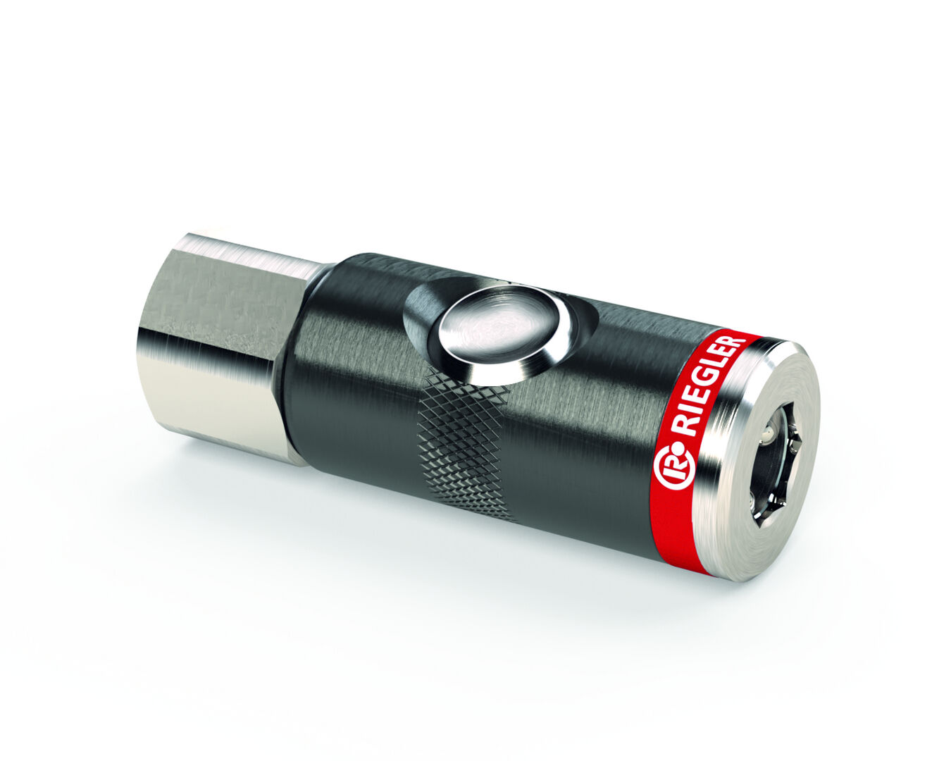 RIEGLER Sicherheitskupplung NW 7,4 Druckknopf G3/8i drehbar