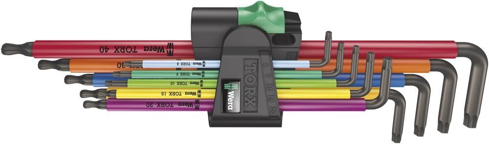 WERA Winkelschlüsselsatz 967/9 TX XL Multicolour 1