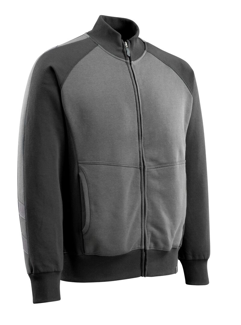 MASCOT Sweatshirt Unique Amberg mit Reißverschluss Gr. S anthrazit/schwarz 50565-963