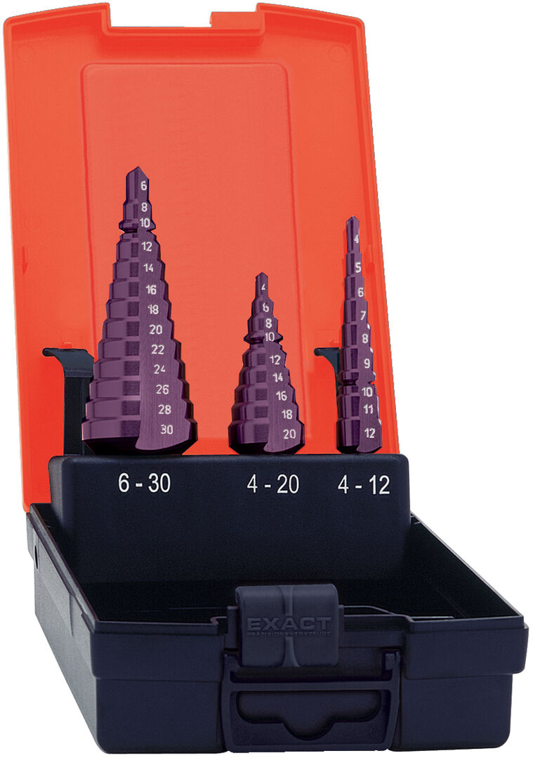 FORMAT Universal-Stufenbohrer HSS TiAlN Set 4 -30,00mm