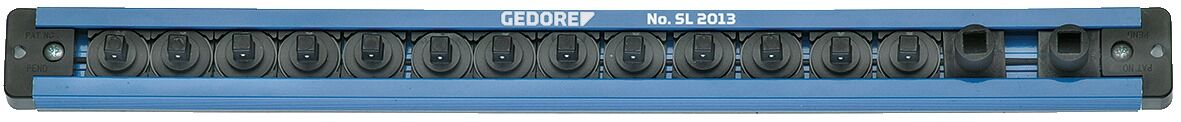 GEDORE Steckleiste 1/4" magnetisch 380mm 13 Steckplätze SL 2013 1761080