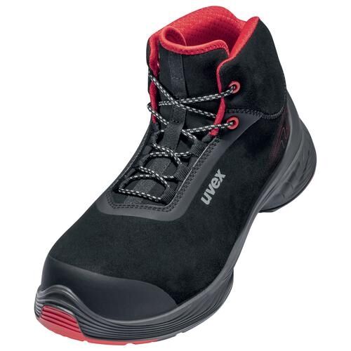 UVEX Sicherheitsstiefel G2 Gr. 43 W10 S3L ESD SR schwarz/rot 6839.1
