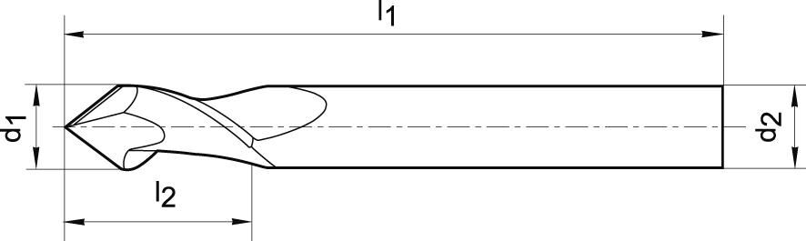 FORMAT Multifunktionswerkzeug 4,0mm 90 Grad VHM