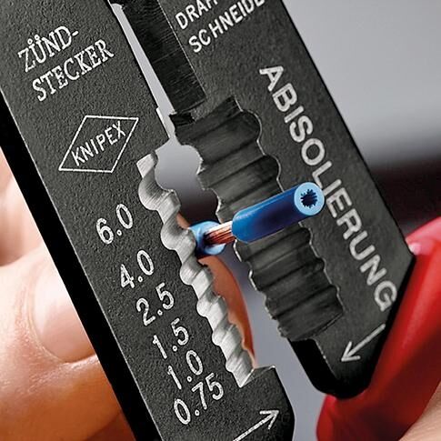 KNIPEX Crimpzange 240mm Mehrkomponenten-Hülle schwarz lackiert 97 32 240