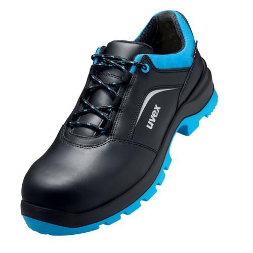 UVEX Sicherheitsschuhe Gr. 40 W12 S2 ESD SR schwarz/blau 9555.9