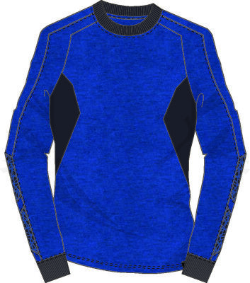 MASCOT Sweatshirt Accelerate Damen Gr. M azurblau/schwarzblau 18394-962