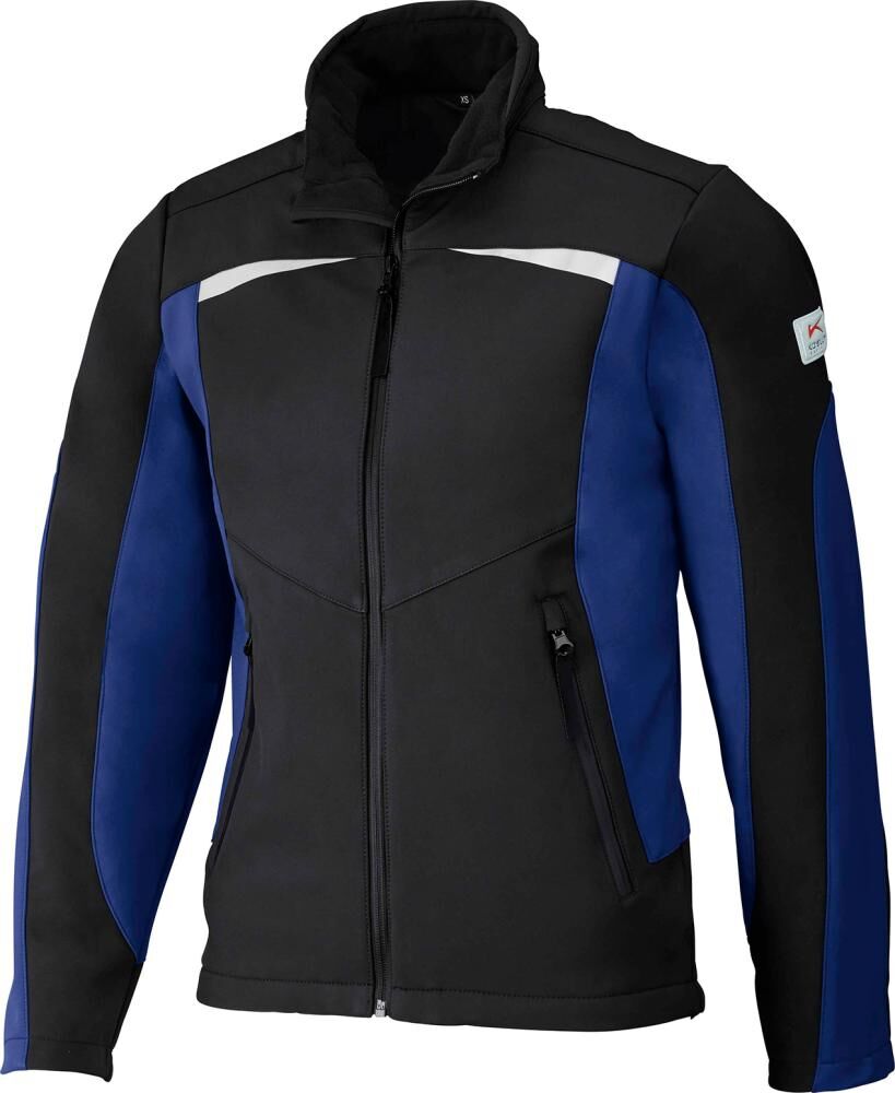KÜBLER Softshelljacke PULSSCHLAG Gr. XL schwarz/kornblau