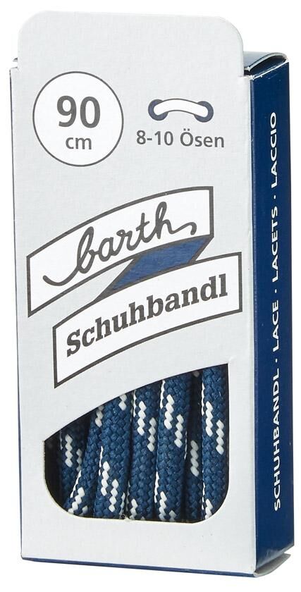 Schnürsenkel 90cm rund blau/weiß