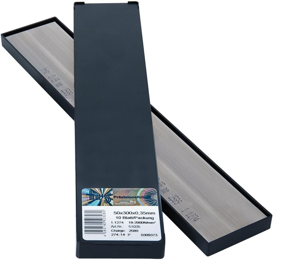 H+S Metallfolie Plattenware 50x300x0,90mm 10Bl/P rostfrei