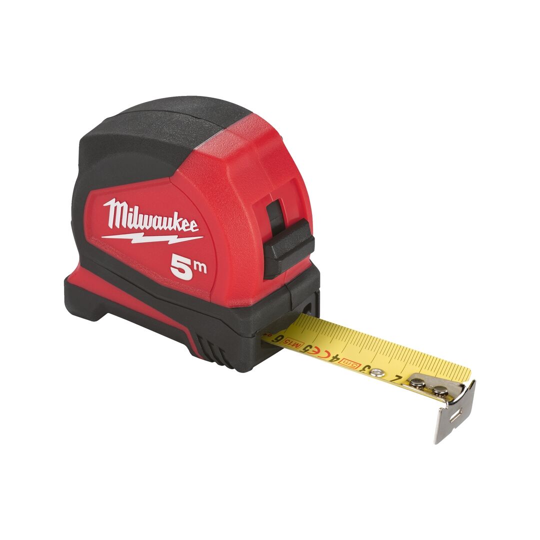 MILWAUKEE Bandmaß Premium 5m x 33mm breites Band nicht magnetisch