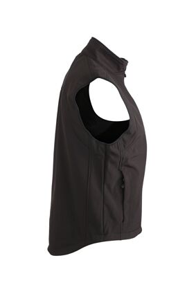 JAMES & NICHOLSON Softshellweste black Gr. M