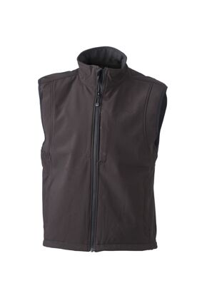 JAMES & NICHOLSON JN Mens Softshell Vest JN136 95%PES/5%EL black Größe M