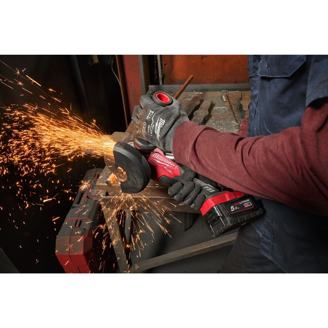 MILWAUKEE Akku-Winkelschleifer M18FSAG125X-0 ohne Akku-& Ladegerät im Karton