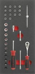 FORMAT Modul 1/3 Steckschlüssel 1/4" 31-teilig