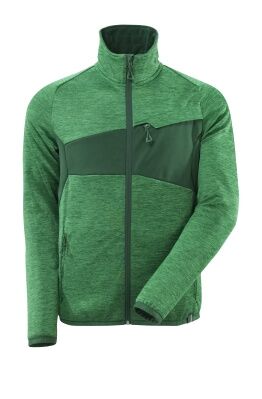 MASCOT Fleece-Pullover Accelerate mit Reißverschluss Gr. L grasgrün/grün 18103-316